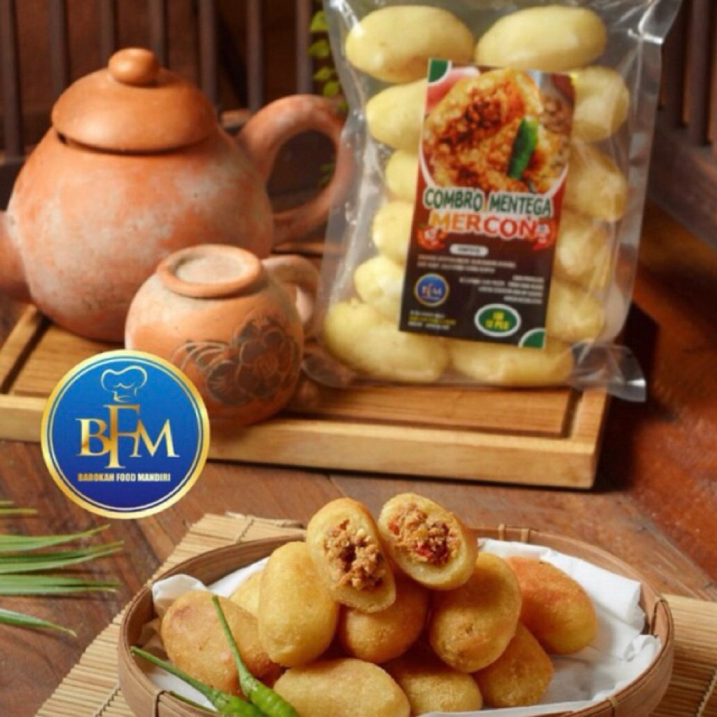 Combro frozen pedas mercon mentega isi 12pcs