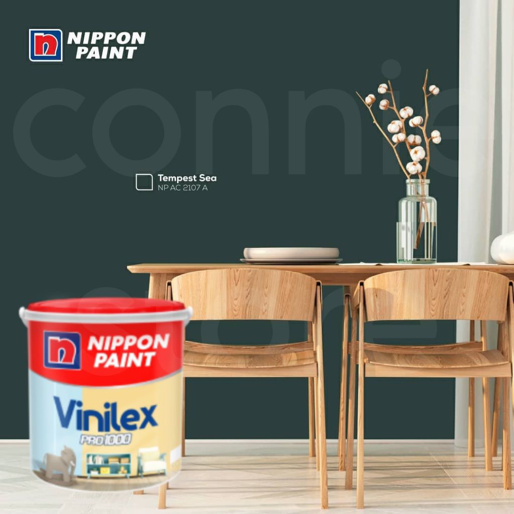 Vinilex Pro 1000 20kg NP AC 2107 TEMPEST SEA 20 KG cat tembok interior rumah minimalis hijau tua cat