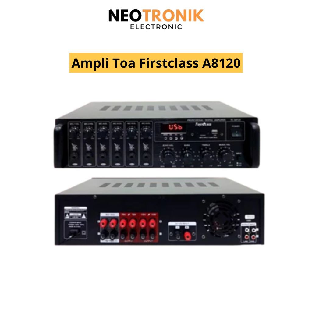 Power Amplifier Toa Professional Digital Ampli Firstclass FC A8120 150 Watt