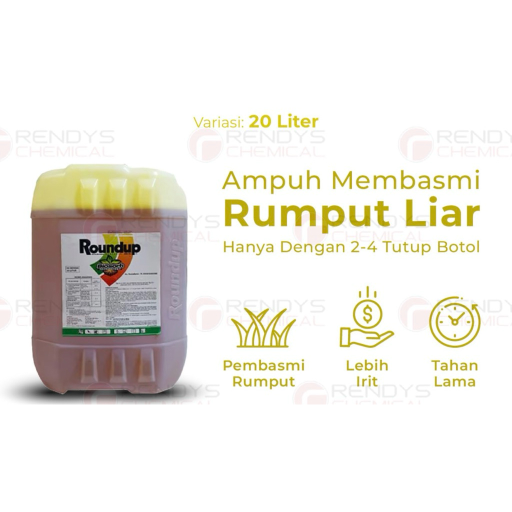 HERBISIDA ROUNDUP 486SL KEMASAN 20LITER