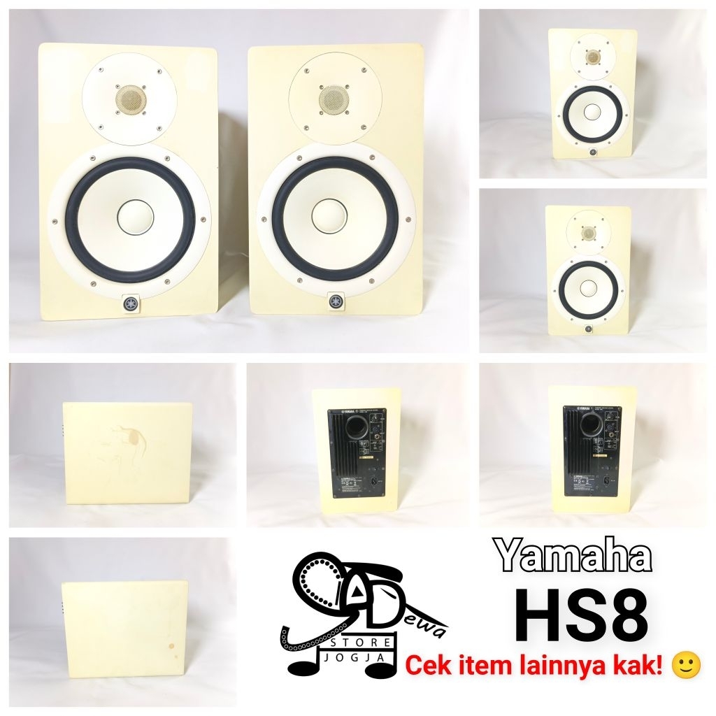 YAMAHA HS8 SPEAKER MONITOR MONITORING FLAT HS 8 bkn hs7