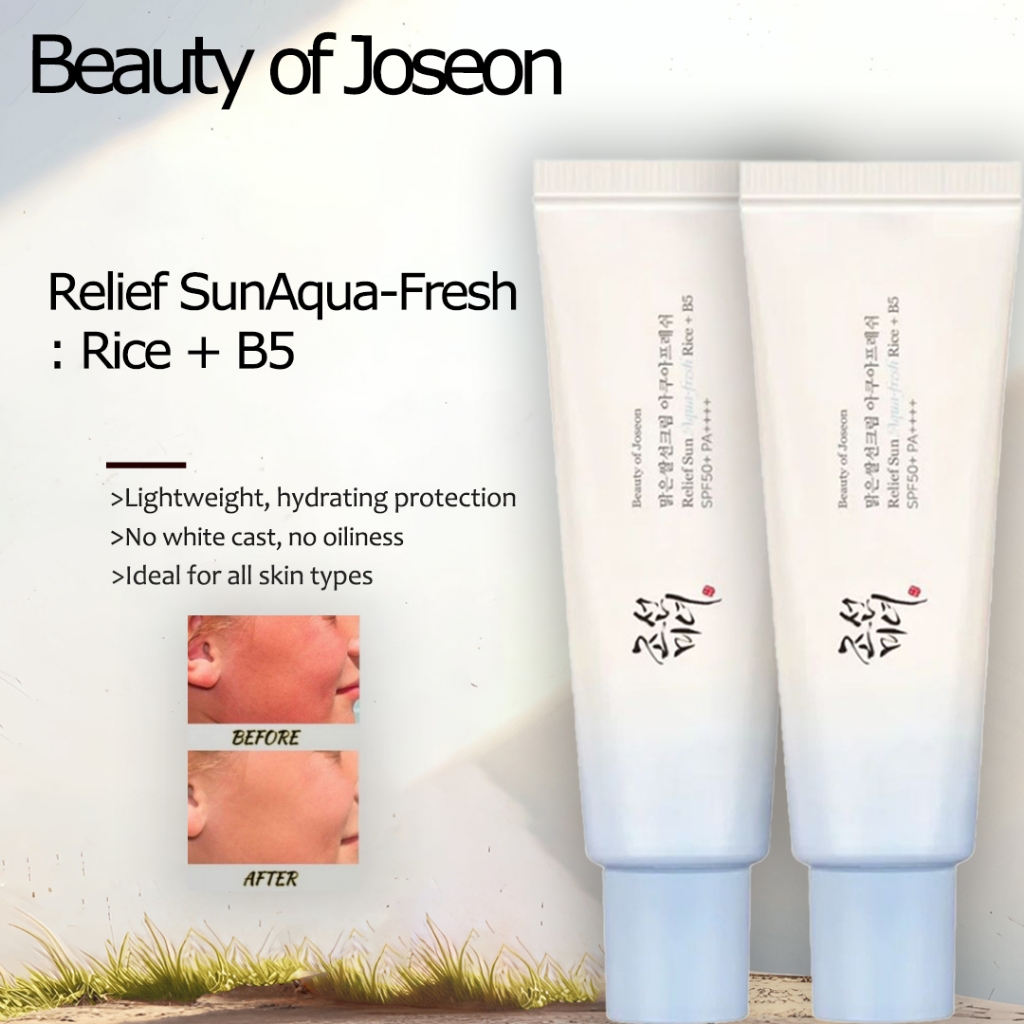 Beauty Of Joseon Sunscreen /Beauty of Joseon Sunscreen Aqua-Fresh : Rice + B5 SPF50+ PA++++ 50ml