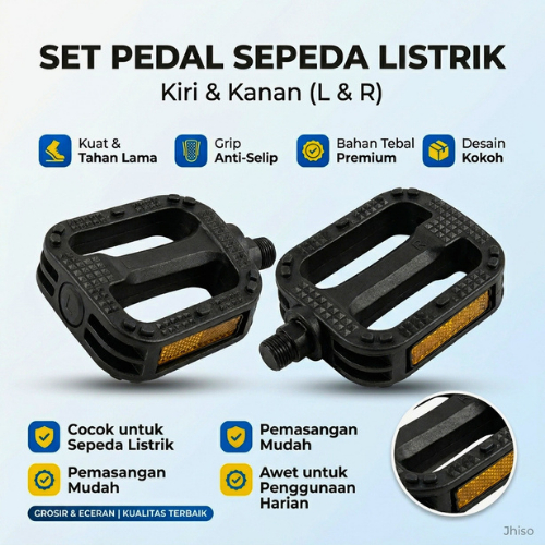 |SET PEDAL SEPEDA LISTRIK SELIS PACIFIC&EXOTIC BAHAN KUAT DAN AWET | PEDAL SEPEDA LISTRIK MURAH DAN 