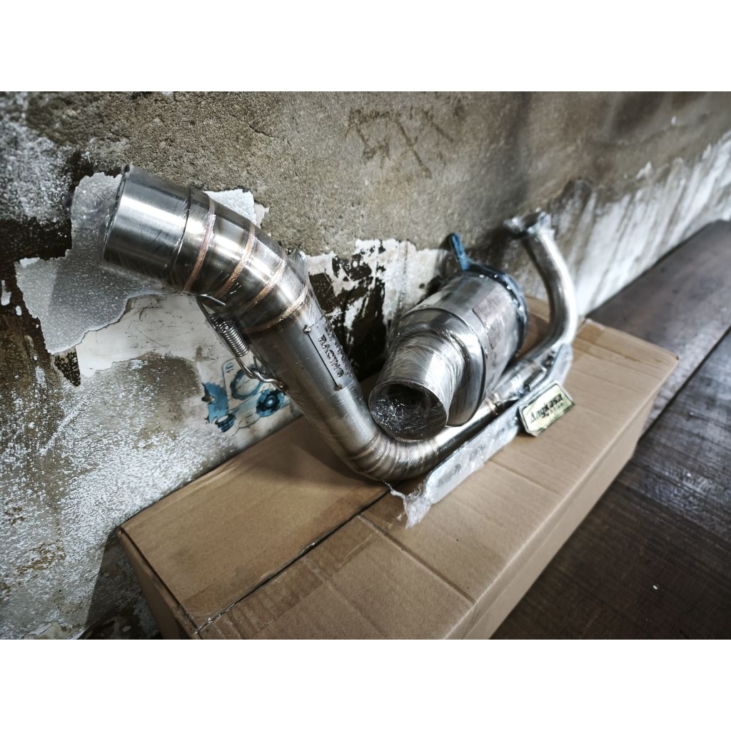 knalpot empush racing pipa bawah c3 beat karbu beat fi scoopy Fi 130cc