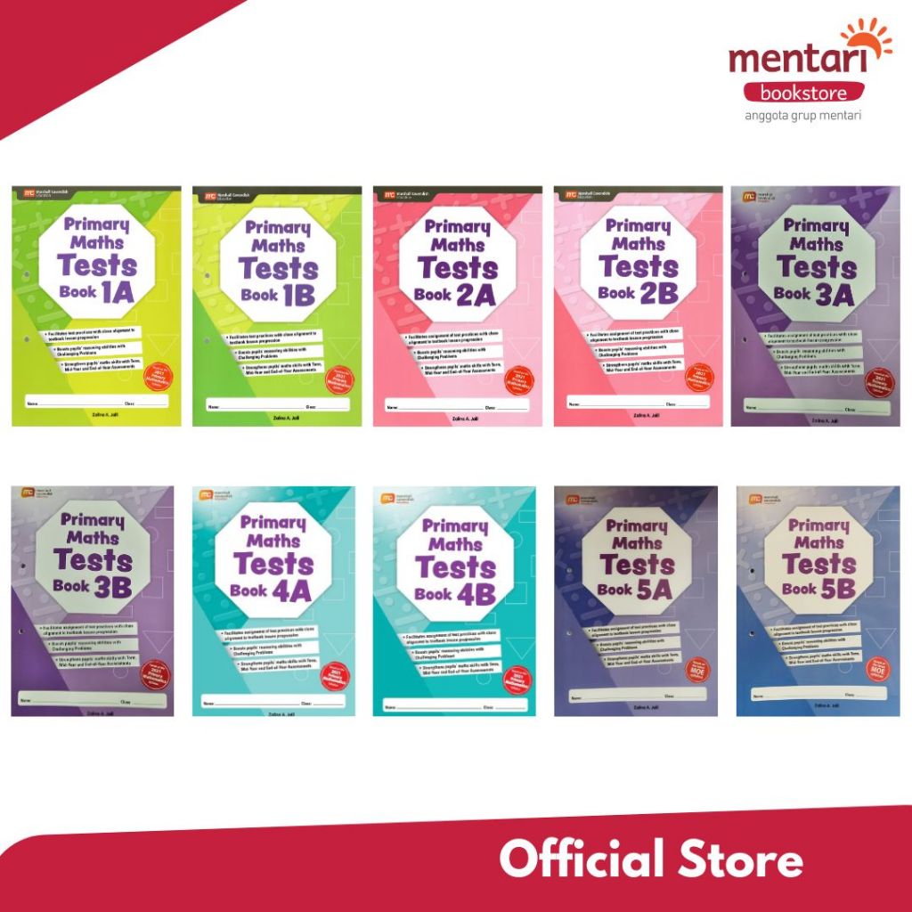 Mentari Bookstore - Marshall Cavendish Primary Maths Test Book 4th Edition | MPH Math Test | Tambaha