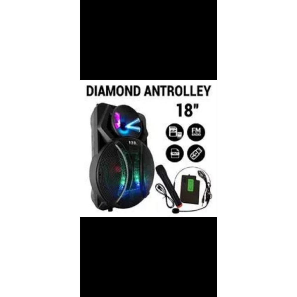 TANAKA SPEAKER DIAMOND ANTROLLEY 18INCH / DAERAH MEDAN