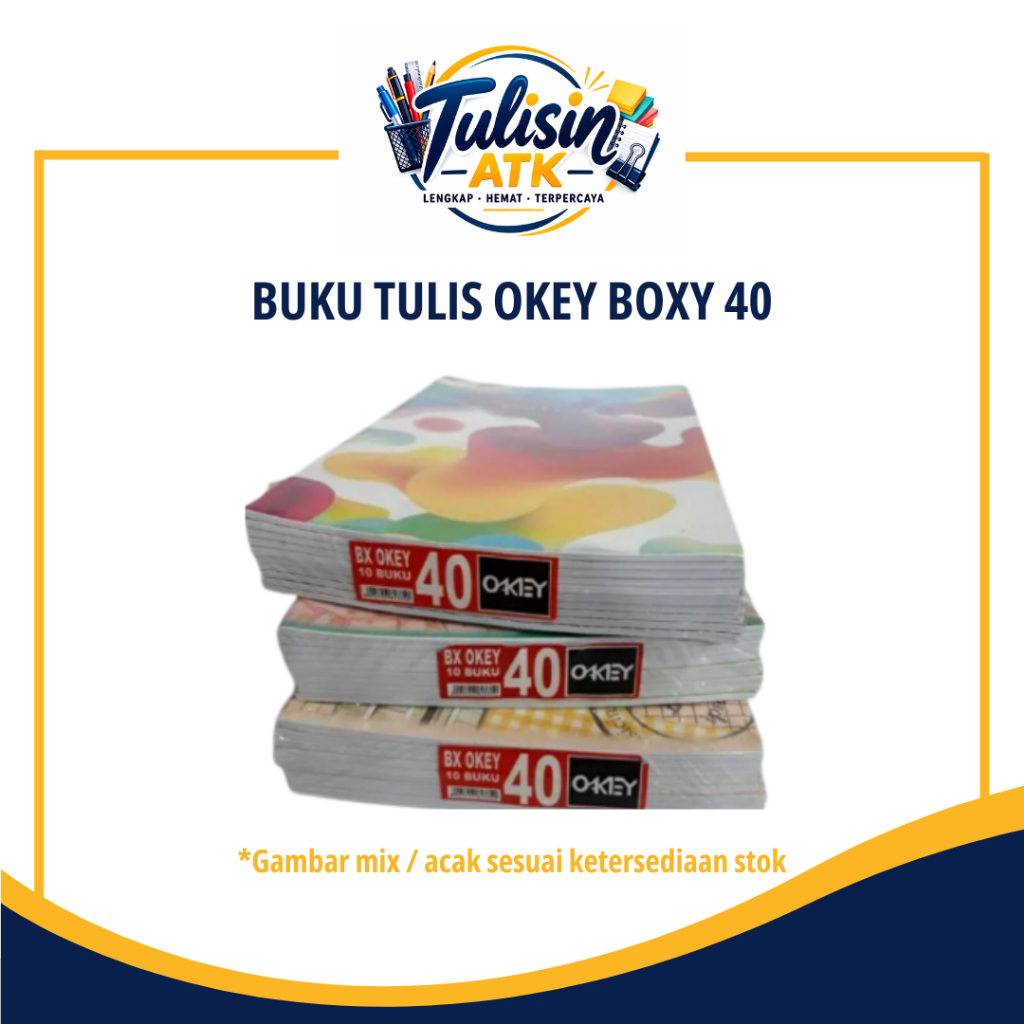 [10 PCS] BUKU TULIS OKEY BOXY 40 LEMBAR