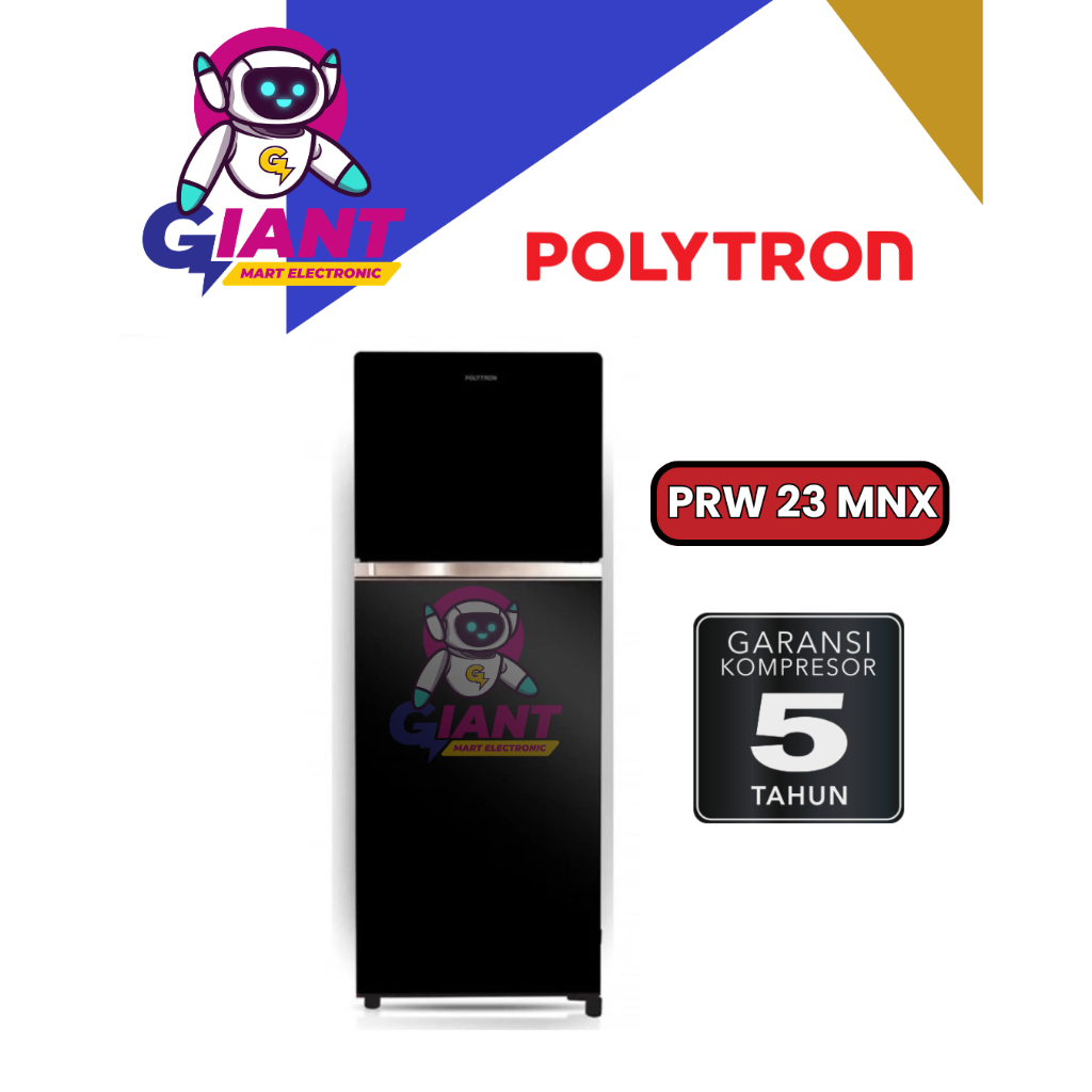KULKAS 2 PINTU POLYTRON PRW 23 MNX / PRW 23MNX / PRW23 MNX / PRW23MNX / PRW-23MNX 220 LITER