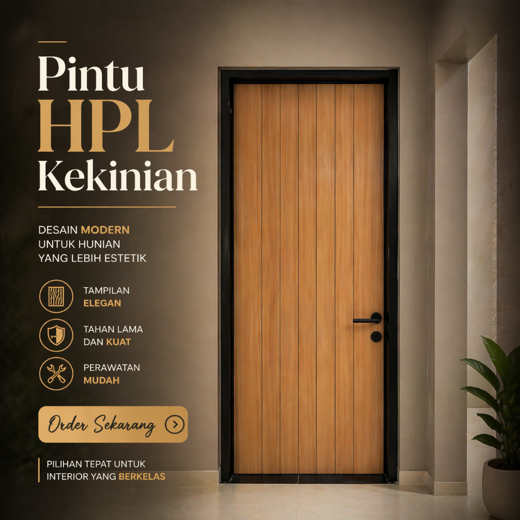 Pintu Rumah HPL Estetik Murah dan Keren - Termasuk Pasang