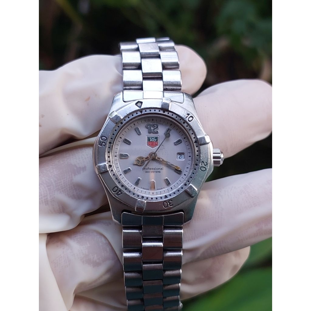 (Harga Net) Jam Tangan Tag Heuer WK1312 All Original Swiss Made Kaca Sapphire Vintage Rare Mesin Nor