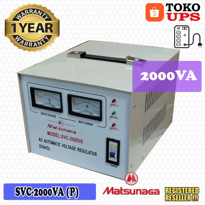 Stabilizer Matsunaga SVC-2000VA (P) 2000VA AVR Stavol