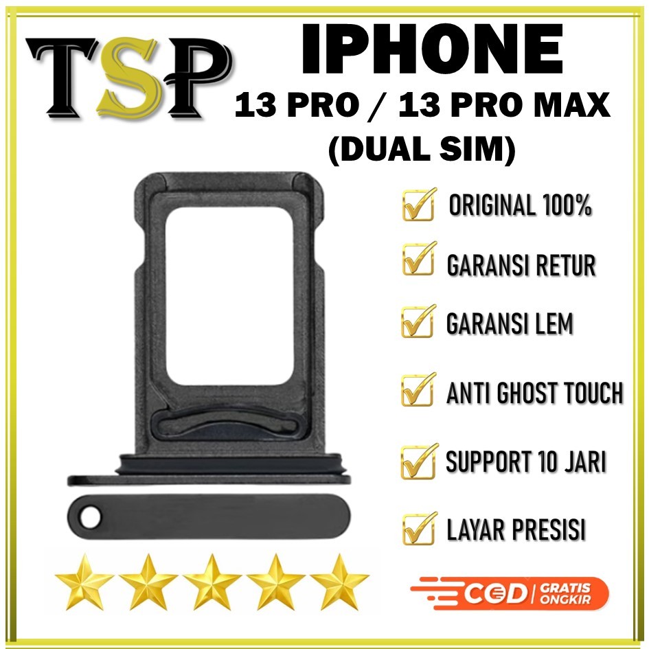 SIMTRAY / SIMLOCK / SIM HOLDER / SIM SLOT FOR 13 PRO / 13 PRO MAX DUAL SIM ORIGINAL 100%