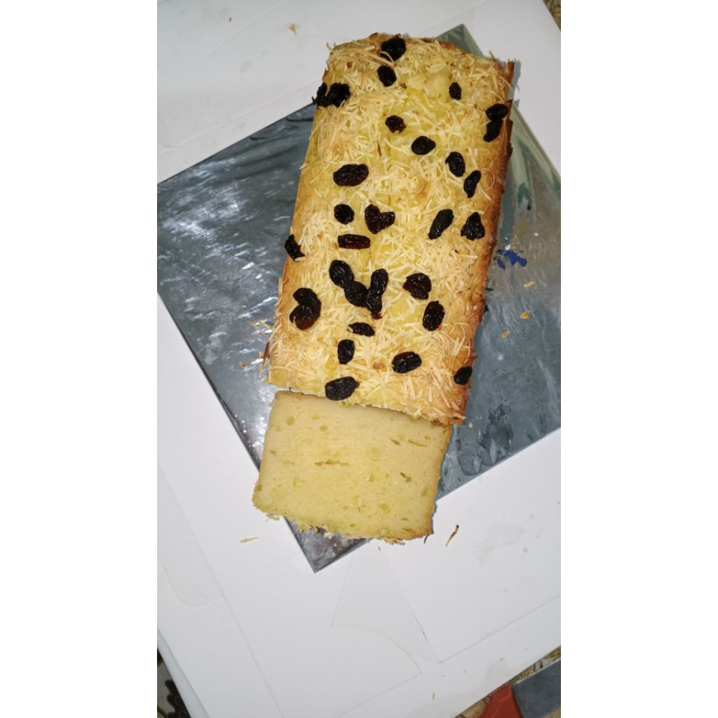 Kue Prol Tape Panggang Kismis Coklat 20x9cm - Tanpa Pengawet, Segar, Homemade