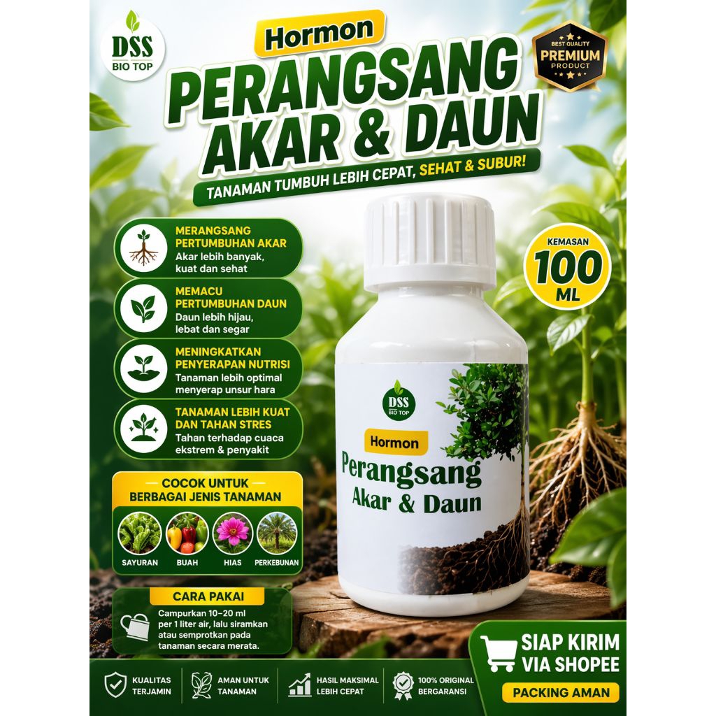 —HORMON PERANGSANG AKAR DAN DAUN—  •7 MANFAAT DALAM SATU KEMASAN•