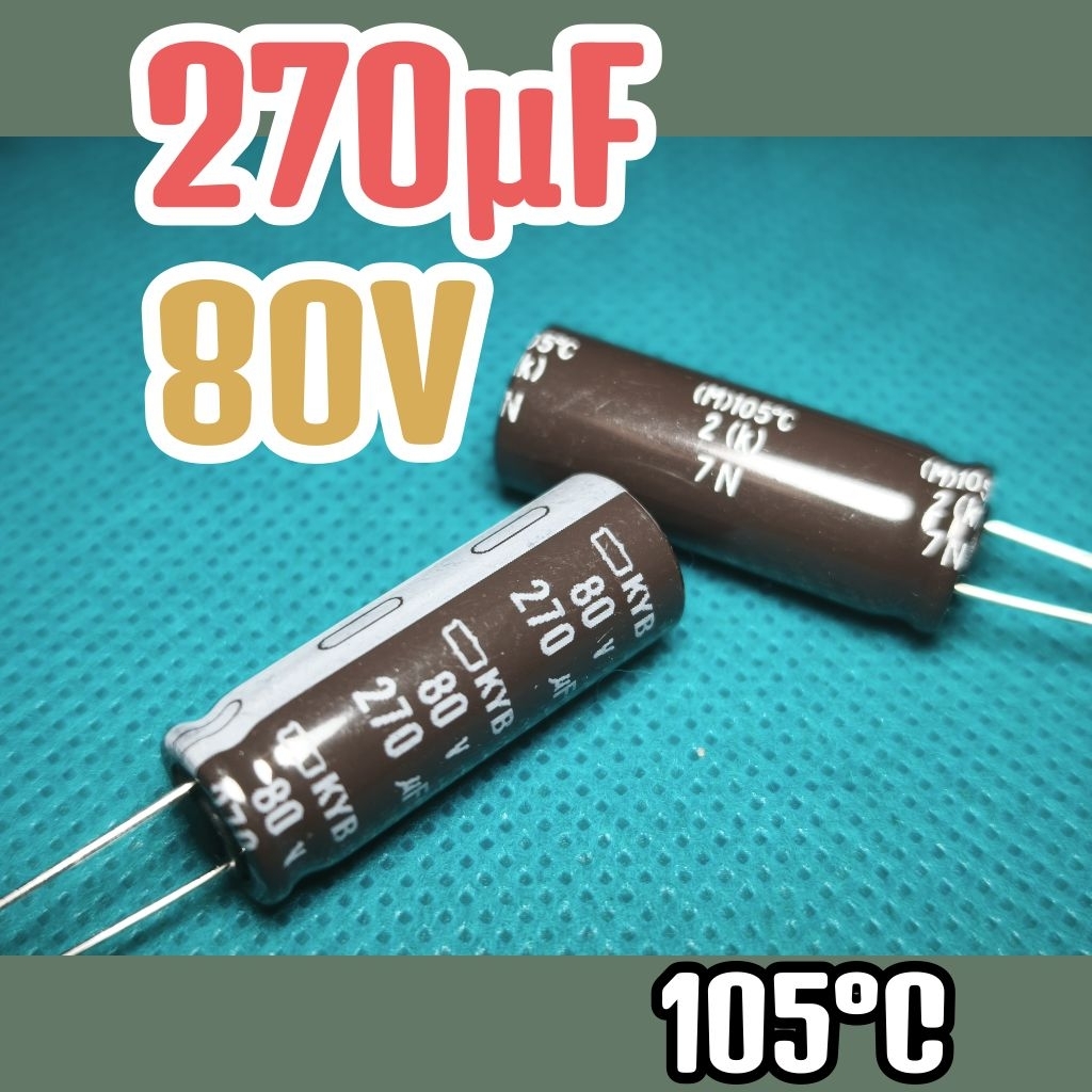 Kapasitor capasitor elko elco 80v 270uf 80v 270 uf 80 v 80volt 270uF ORIGINAL