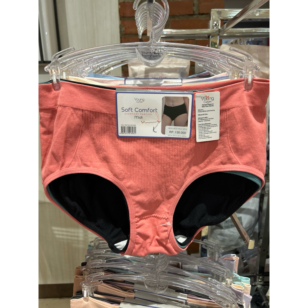 YOUNG CURVES PANTY MIDI PACK ISI 3 PCS C04-100736