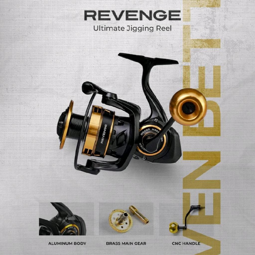 REEL IROLY REVENGE 6000 6000PG 6000XG 7000PG 7000XG ULTIMATE JIGGING - WATER RESISTANT