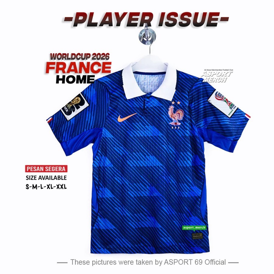 JERSEY PLAYER ISSUE FRANCE HOME 2026 WORLD CUP PI PRANCIS HOME 26 PILDUN