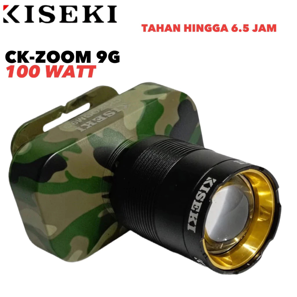 Senter Kepala kiseki CK-ZOOM 9F 100WATT Senter Kepala Zoom