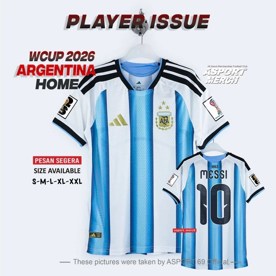 JERSEY PLAYER ISSUE ARGENTINA HOME 2026 WORLD CUP PI PILDUN