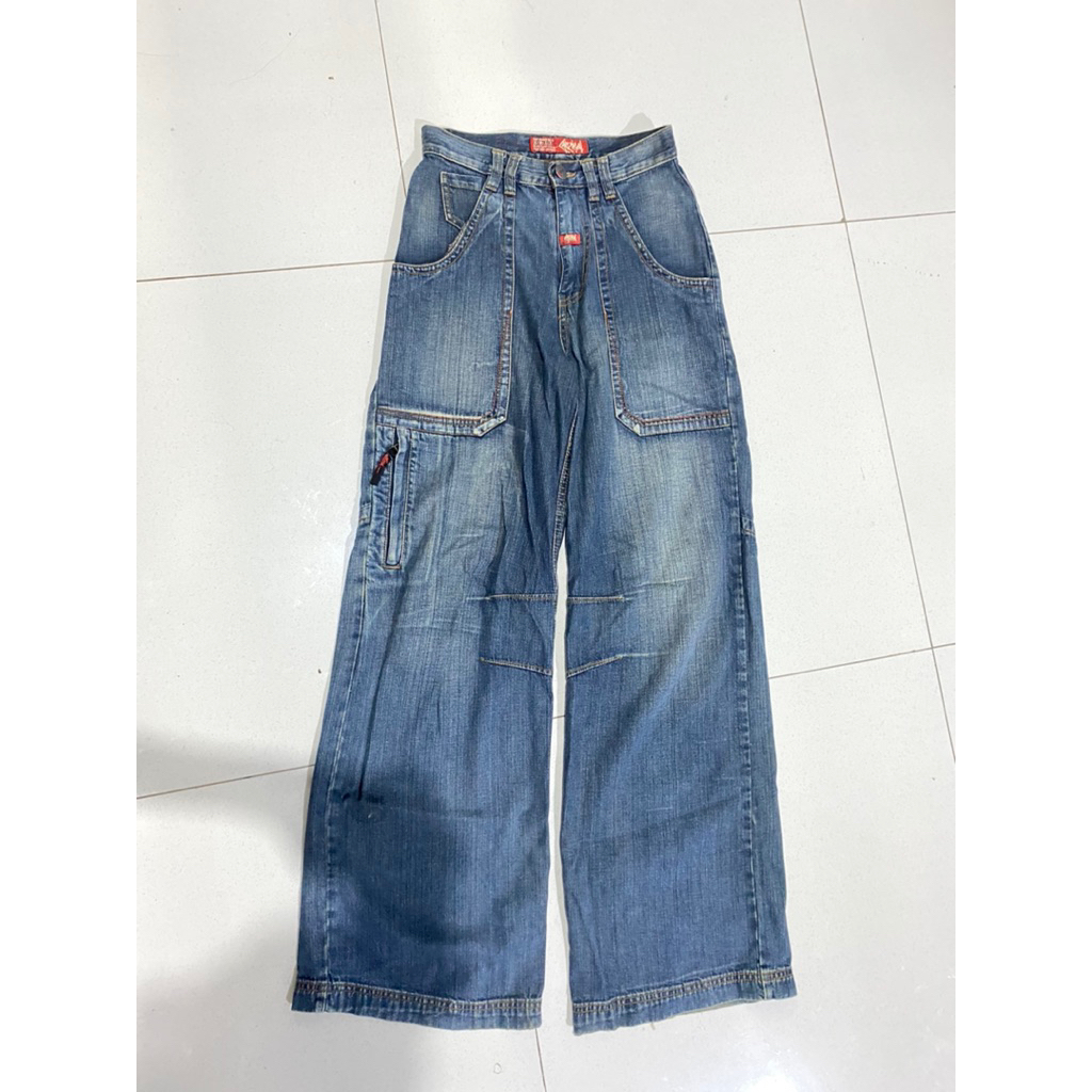 celana jeans baggy Y2K