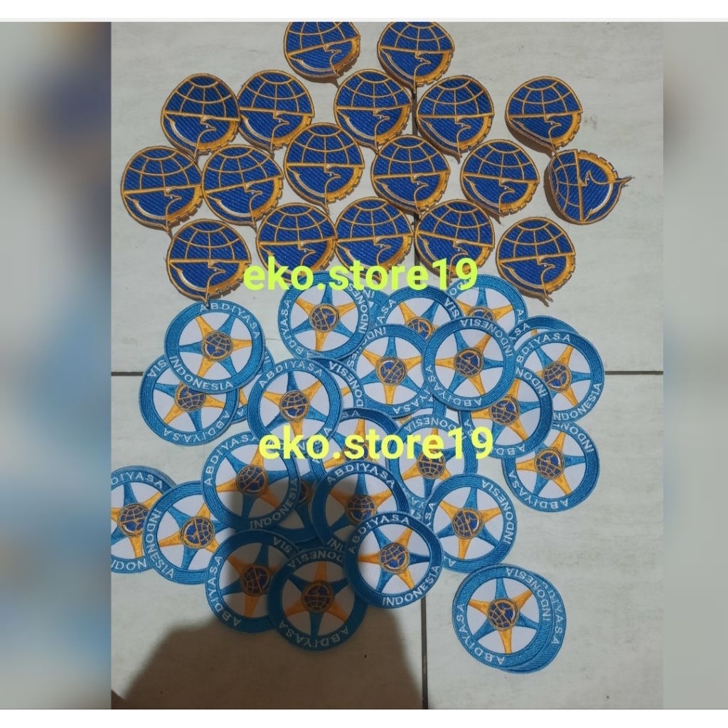LOGO BADGE ABDIYASA KEMENHUB  BULAT DRIVER BORDIR KOMPUTER