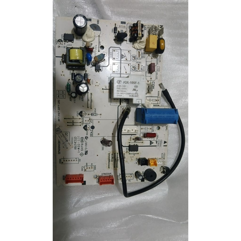 Modul pcb indoor Ac polytron JQX-105F-1 Original 1/2pk-2pk