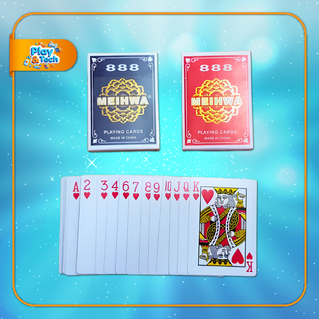Kartu Remi Meihwa 888 Original | Tebal, Halus, dan Tahan Lama | Kartu Poker Playing Cards