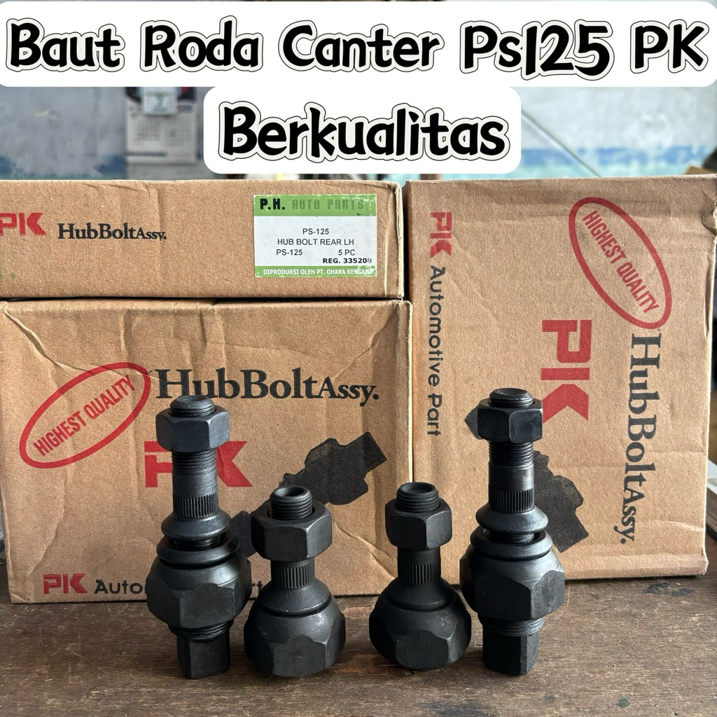 Baut Roda Canter PK Ohaka Berkualitas / Baud Roda Belakang Canter Murah / Baot Roda Canter Murah / H