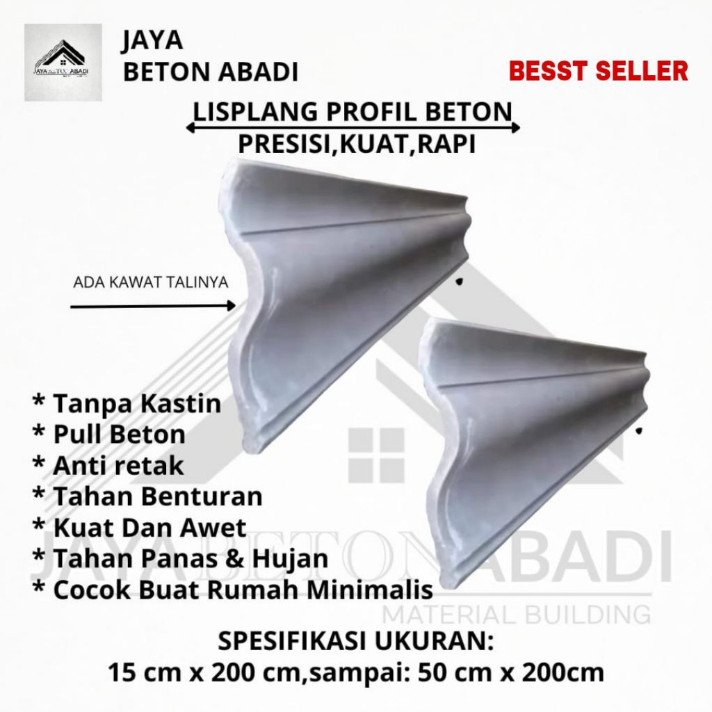 JAYA BETON ABADI,LIS PLANG PROFIL BETON,LIS BETON, LIS PROFIL, Profilan Pull  Beton
