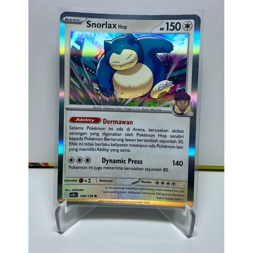 ( ID ) Snorlax Holo Pokemon Indonesia