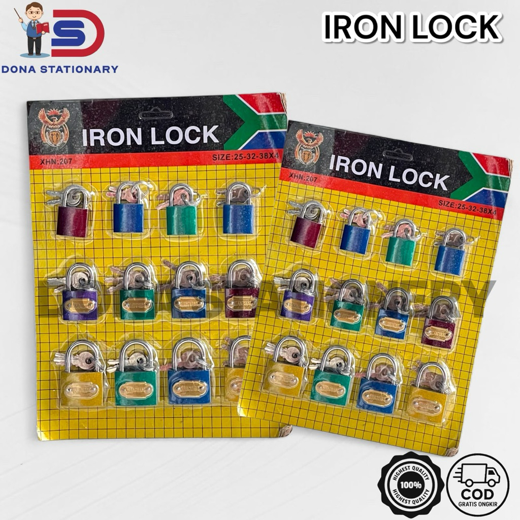GEMBOK IRON LOCK BESAR / GEMBOK ANTI MALING / GEMBOK KOPER