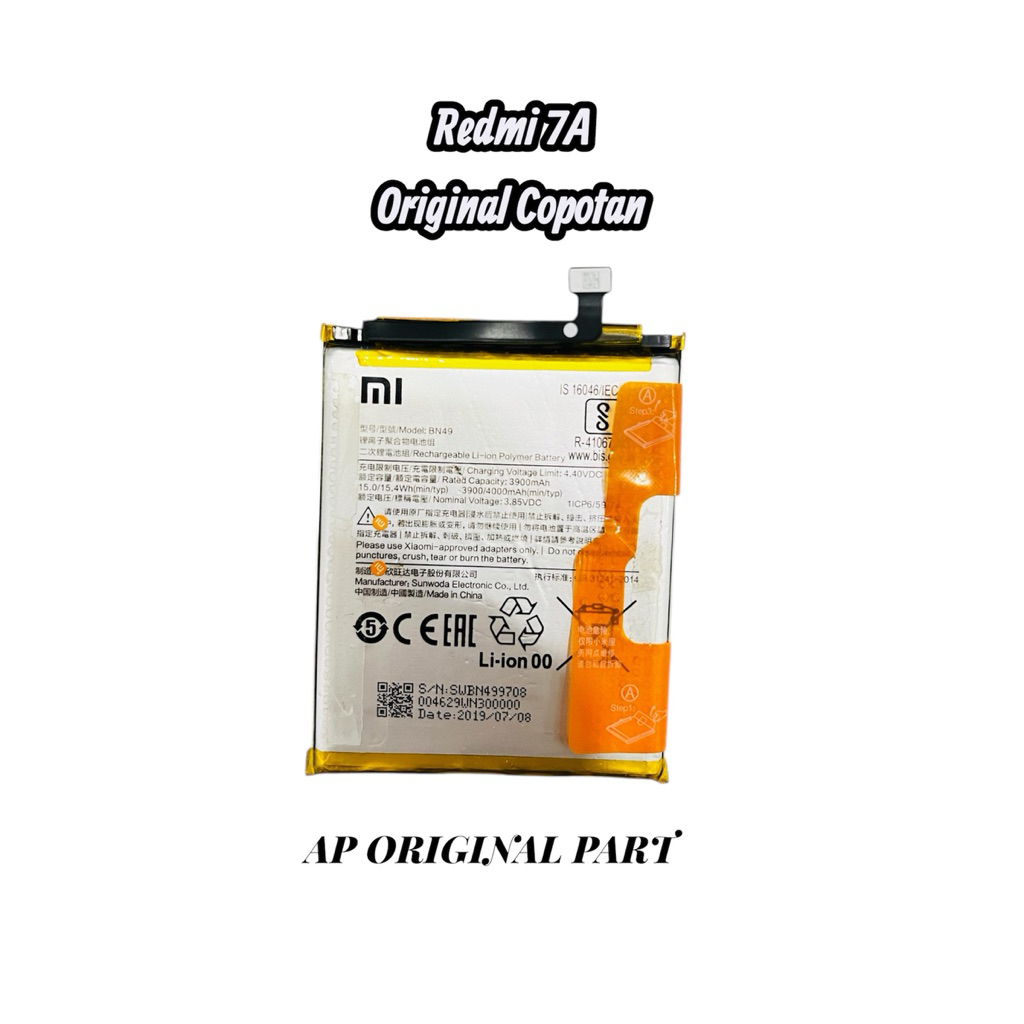 Batrei BN-49 Redmi 7A Original Copotan 100%
