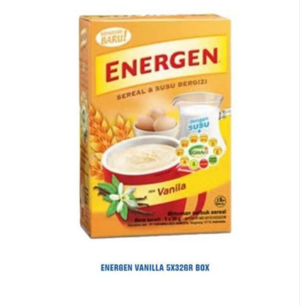Energen sereal vanilla box isi 5x32gram