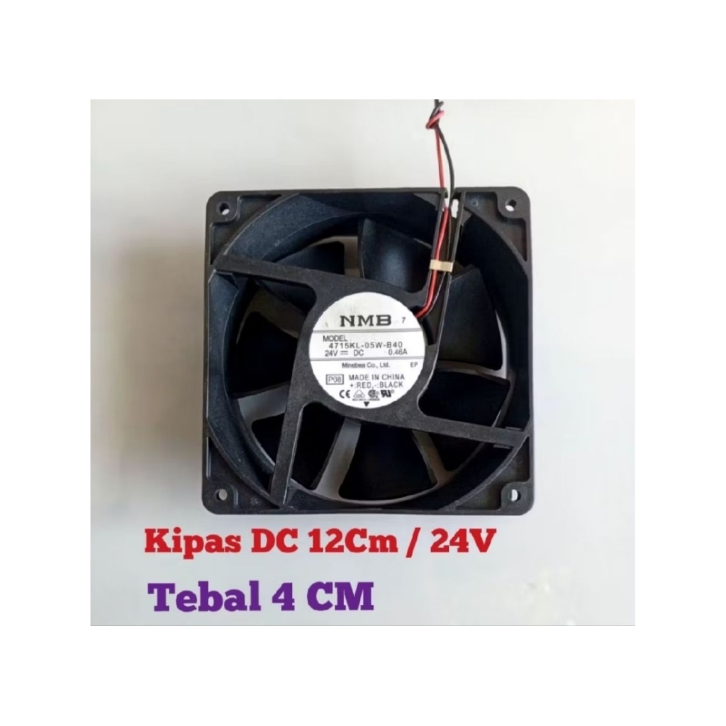 Kipas fan DC 24volt 0.46A 24v 0.46a 12cm 2pin NMB