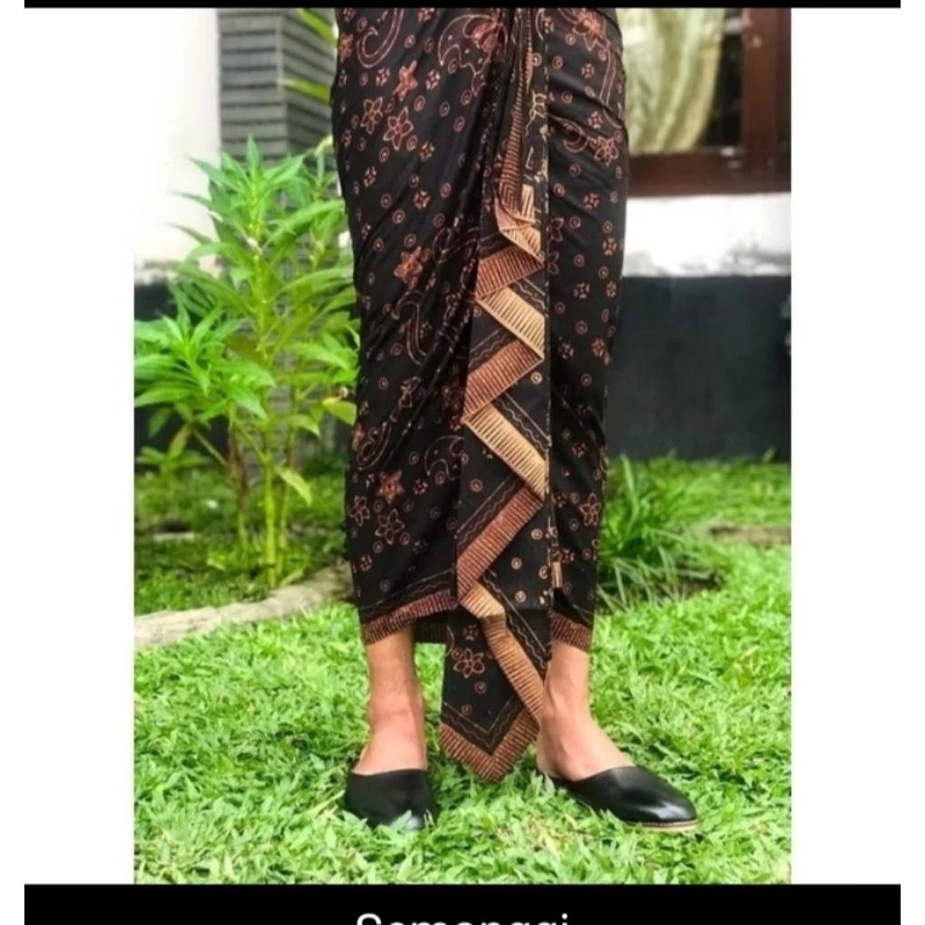 Sarung Adat Bali Pria Setengah Jadi | Kamen Cowok Motif Endek Elegan