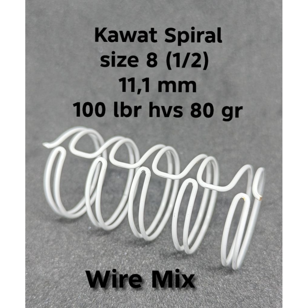 Kawat Spiral JBI A4 No. 8 (1/2) isi 100 btg