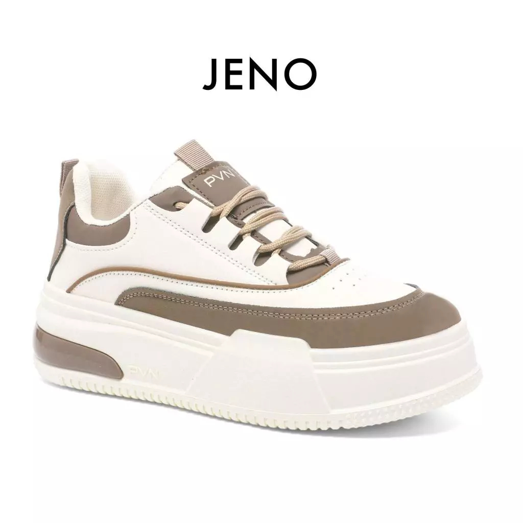PVN Jeno Sepatu Sneakers Wanita Shoes CHOCO SIZE 39