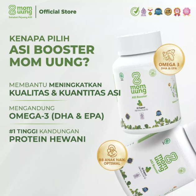 Vitamin Ibu Menyusui ASI Booster Herbal Alami KAPSUL MOM UUNG