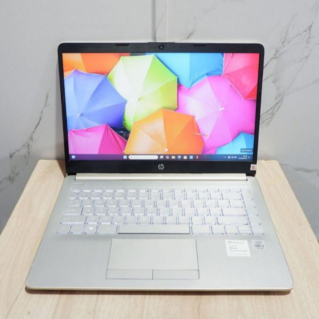 Laptop HP 14s-cf2075TU Intel Core i3-10110U Ram 8Gb Ssd 256Gb Windows 11 MUrah Laptop Bekas Siap Pak