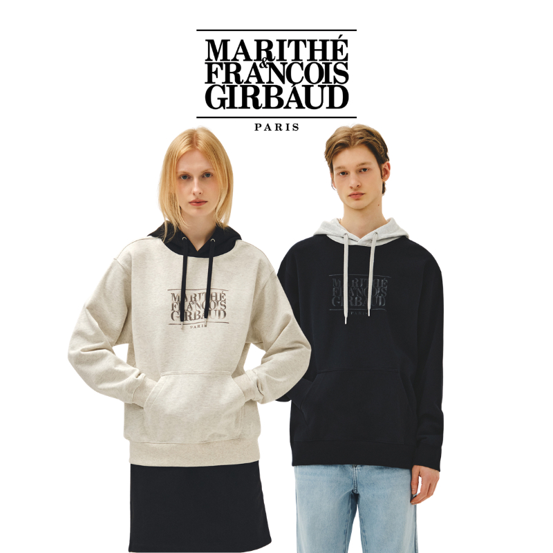 MARITHE SHADOW CLASSIC LOGO COLOR BLOCK HOODIE