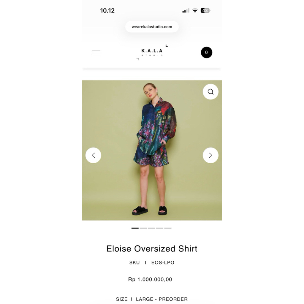 Kala Studio - Eloise Oversized Shirt