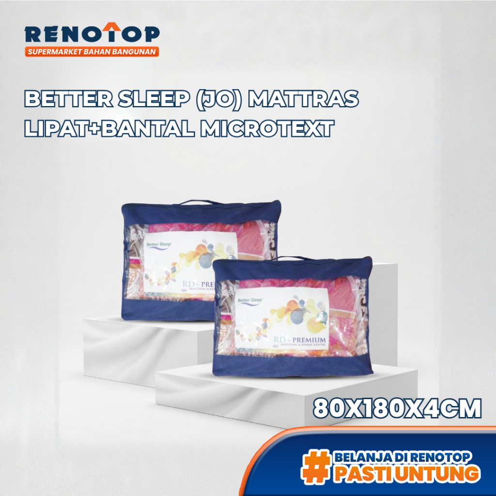 Renotop Better Sleep Kasur Matras Lipat + Bantal 80x180x4cm Microtex