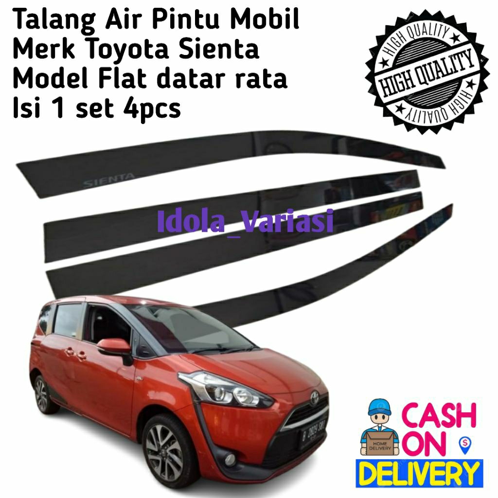 Talang Air Mobil Toyota Sienta 2016-2024 Premium Quality