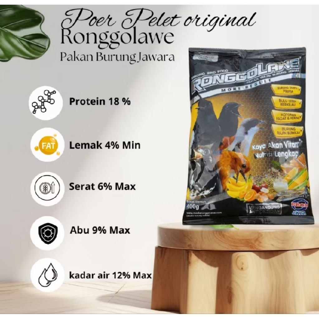 SATU DUS pakan burung voer ronggolawe original PROMO