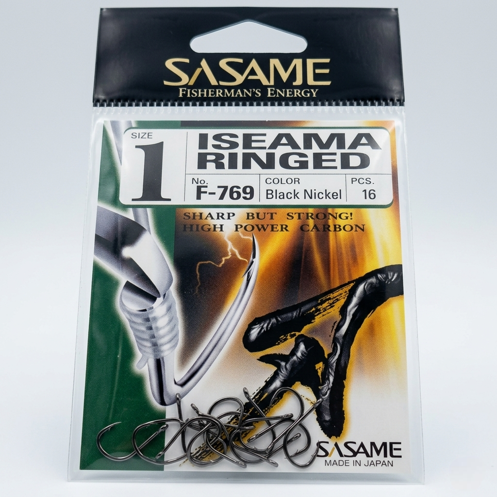Mata Kail Sasame Iseama Ringed F-769 Original Made In Japan - Kail Pancing Lubang Kuat Tajam Spesial