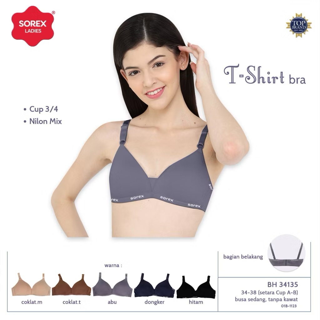 BH SOREX 34135 Push Up Bra tanpa kawat