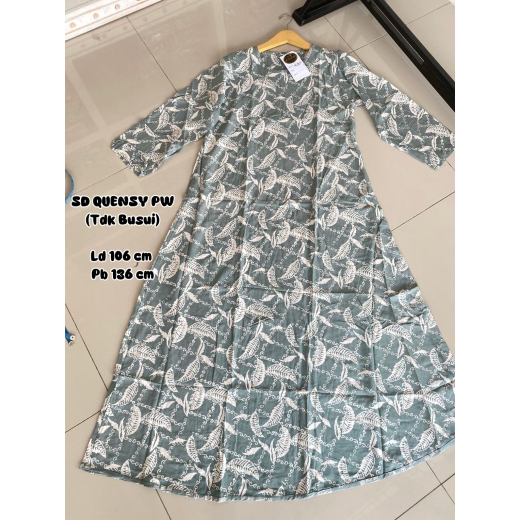 Batik Luza ~ Set Dress Quensy Lengan Panjang by Batik Luza