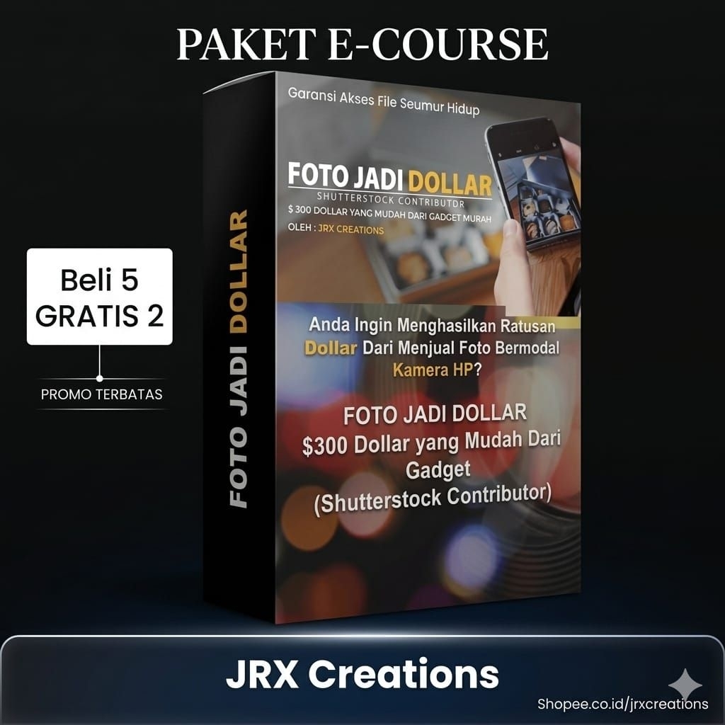 Ecourse Foto Jadi Dollar - Dapatkan Ratusan Juta Dollar Dari Jualan Foto Modal Hp