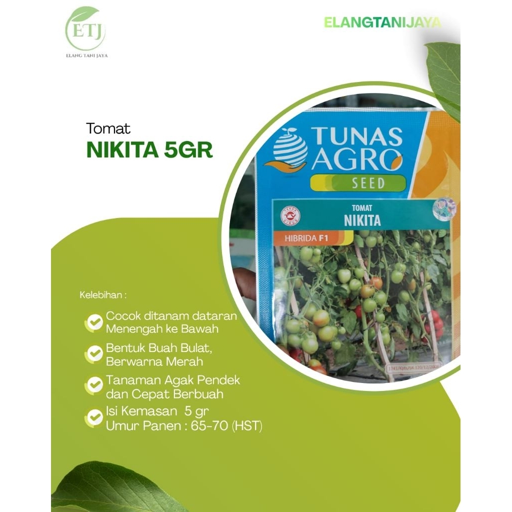 benih tomat Nikita tunas agro 5gr tomat super